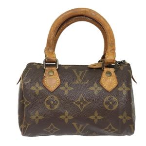 Louis Vuitton Mini speedy Brown Canvas handbag